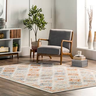 Melody Fading Floral Trellis Rug secondary image