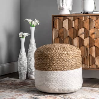 Janus Braided Jute Pouf secondary image