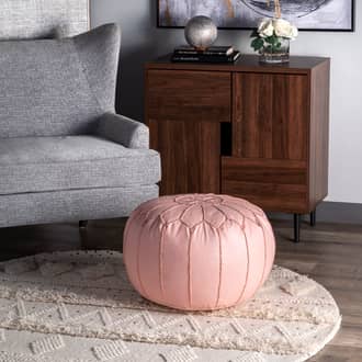 Faux Leather Pouf secondary image