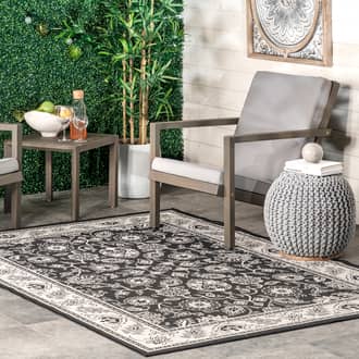 Floral Medallion Indoor/Outdoor Rug secondary image