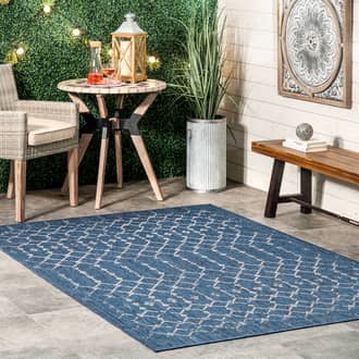 6' 7" x 9' Modern Trellis Indoor/Outdoor Rug secondary image