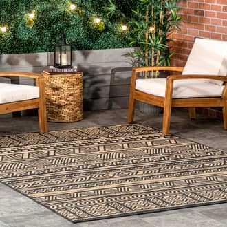 5' x 8' Striped Banded Indoor/Outdoor Rug secondary image