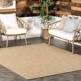 Natural Tucana Sandra Solid Transitional Indoor/Outdoor rug