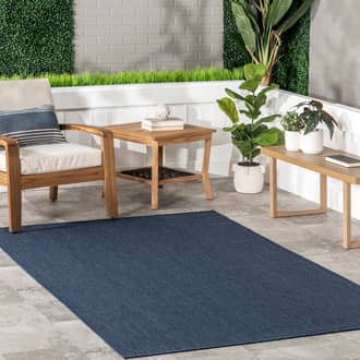 Dorinda Hazy Solid Indoor/Outdoor Rug secondary image