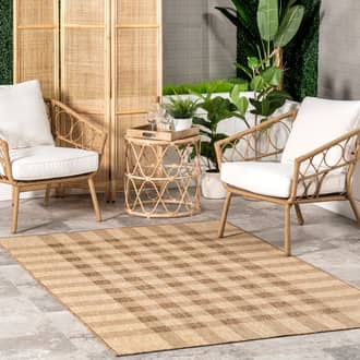 Dortha Checkered Indoor/Outdoor Rug secondary image