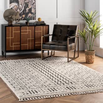5' 3" x 7' 7" Moroccan Demarche Tassel Rug secondary image
