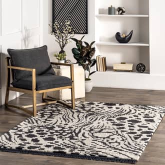 Gray Airydale Claudette Abstract Modern rug - Animal Prints Rectangle 5' 3in x 7' 6in