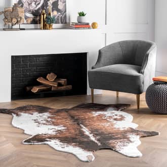 4' x 5' Faux Cowhide Rug secondary image