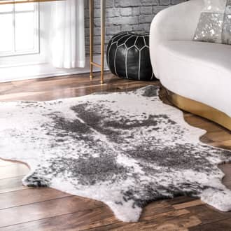 3' 10" x 5' Faux Cowhide Rug secondary image