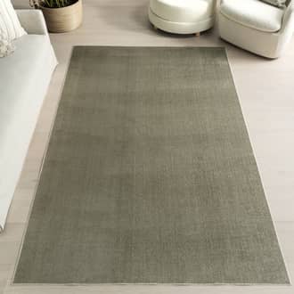 4' x 6' Nori Lustered Solid Washable Rug secondary image