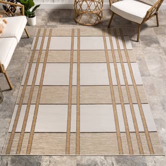 6' 7" x 9' Dylan Chunky Plaid Indoor/Outdoor Rug secondary image