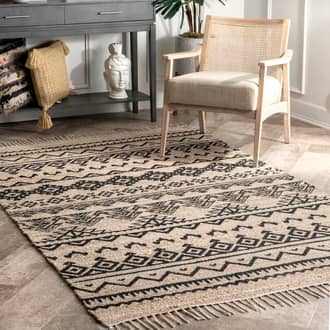 6' x 9' Banded Tribal Rug secondary image