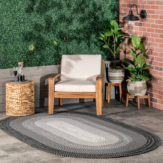 Black Jamboree Arabella Ombre Indoor/Outdoor rug