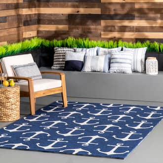 6' x 9' Anchors Indoor/Outdoor Rug secondary image