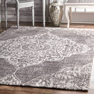 Gray Sombre Medallion rug