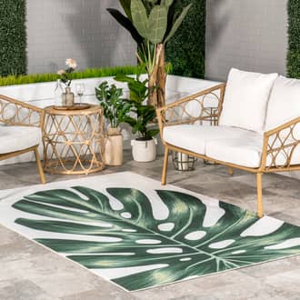Ozzy Monstera Washable Indoor/Outdoor Rug secondary image