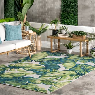 4' x 6' Tropical Foliage Indoor/Outdoor Rug secondary image