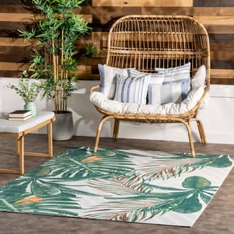 Floral Chevrons Indoor/Outdoor Rug secondary image