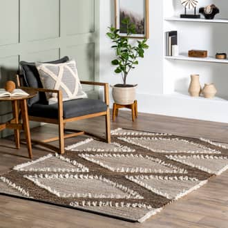 Lilah Textured Wide Trellis Rug secondary image