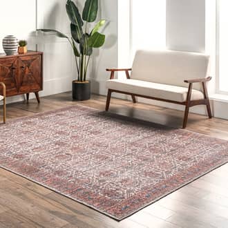 Rust Waterfort Tiana Oriental Washable rug - Natural Fibers Rectangle 3' x 5'