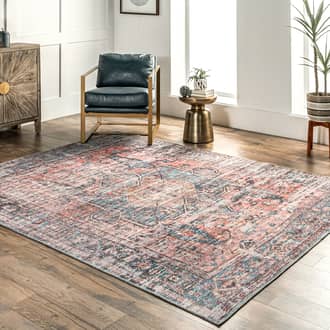 7' x 9' Millie Distressed Bordered Washable Rug secondary image