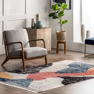 Jocelyn Fringed Abstract Rug secondary image