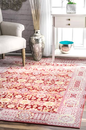 Muted Floral Design Rug secondary image