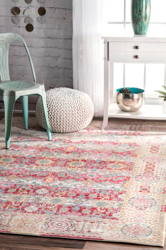 Muted Floral Design Rug secondary image