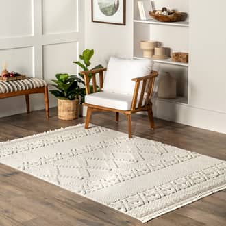 Hartford Solid Snowflakes Rug secondary image