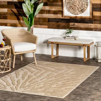 Beige Richland Yara Indoor/Outdoor Textured Sisal rug - Contemporary Rectangle 8' x 10'