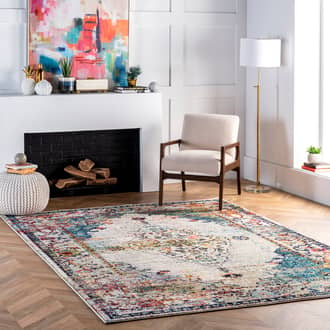 Iris Fading Oriental Medallion Rug secondary image