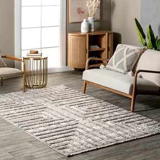 Gray Praxis Emrata Modern Maze rug - Casuals Rectangle 8' x 10'