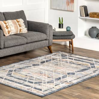 Murial?Washable Faded Geometric Rug secondary image