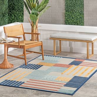 Kassidy High-Low Striped Indoor/Outdoor Rug secondary image