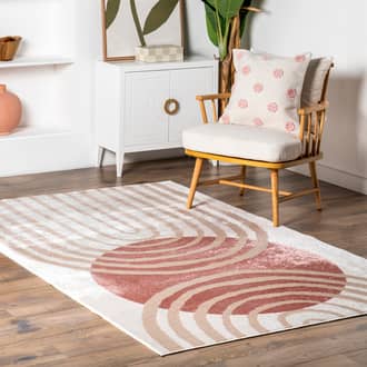 4' 3" x 6' Pearl Contemporary Mars Rug secondary image
