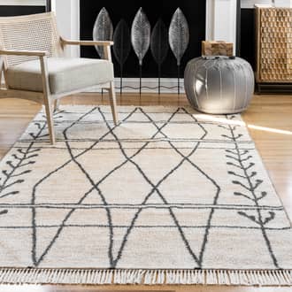 Modern Hex Non-Slip Backing Rug secondary image
