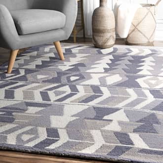 Gray Tikal Wool Geometric rug