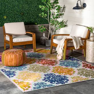 Hayden Damask Indoor/Outdoor Rug secondary image