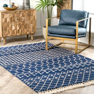 Wool Modern Trellis Rug secondary image