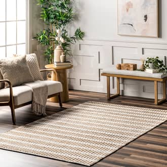 Elle Striped Jute Rug secondary image