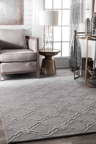 Double Carved Trellis Rug secondary image