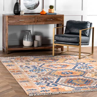 Geometric Tasseled Rug secondary image