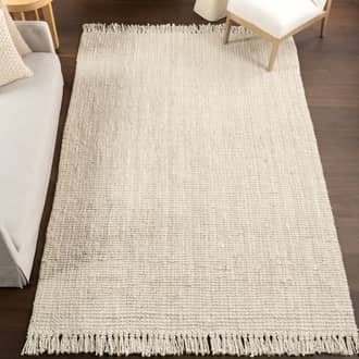 7' 6" x 9' 6" Chunky Jute Tasseled Rug secondary image