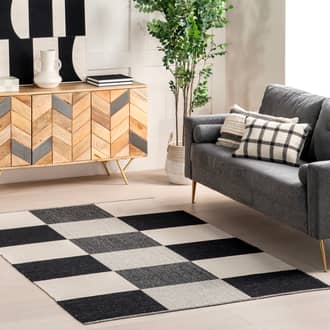 Harlow Checkered Cotton Rug secondary image