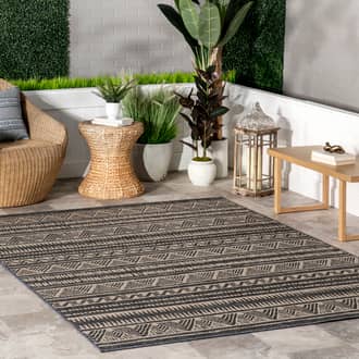 Banded Striped Indoor/Outdoor Rug secondary image