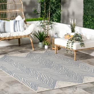 8' 6" x 11' Wavy Chevron Indoor/Outdoor Rug secondary image