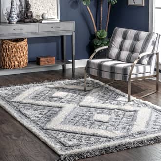 Textured Trellis Rug secondary image