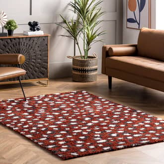 4' x 6' Leopard Spotted Shag Rug secondary image