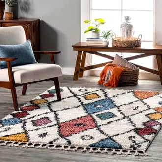 Gloria Rainbow Trellis Rug secondary image