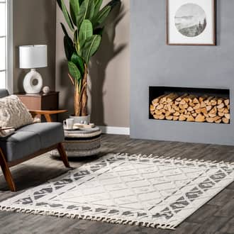 Isabel Trellis Textured Rug secondary image